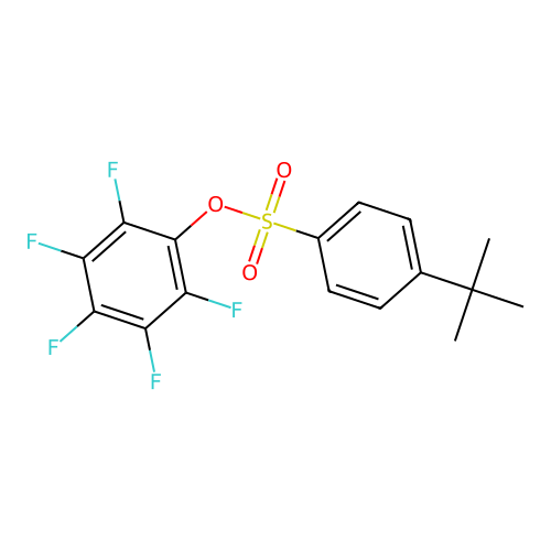 2,3,4,5,6-Pentafluorophenyl 4-(tert-butyl)benzenesulfonate structure