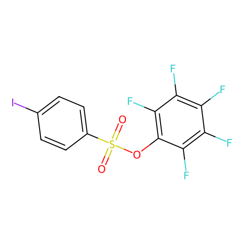 2,3,4,5,6-Pentafluorophenyl 4-iodobenzenesulfonate structure