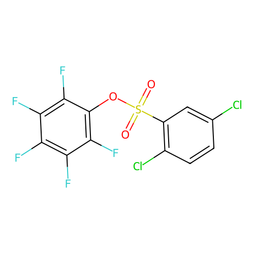 2,3,4,5,6-Pentafluorophenyl 2,5-dichlorobenzenesulfonate structure