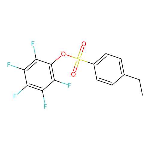 2,3,4,5,6-Pentafluorophenyl 4-ethylbenzenesulfonate structure