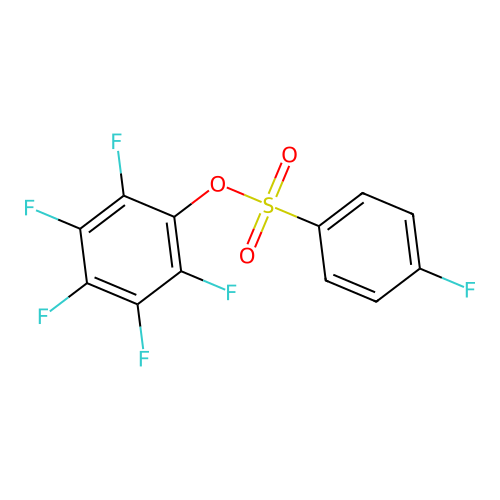 2,3,4,5,6-Pentafluorophenyl 4-fluorobenzenesulfonate structure