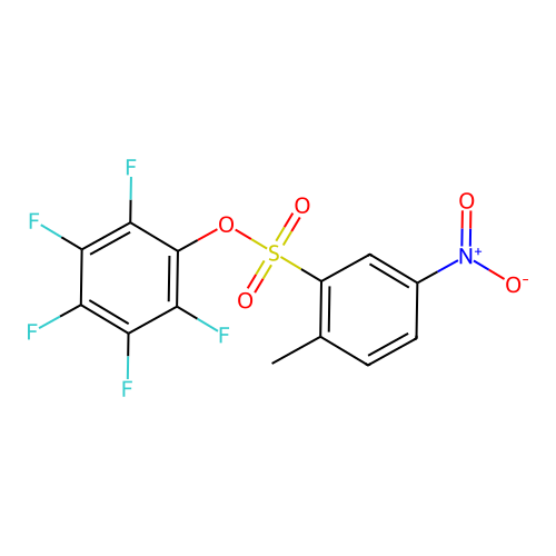 2,3,4,5,6-Pentafluorophenyl 2-methyl-5-nitrobenzenesulfonate structure