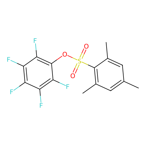 2,3,4,5,6-Pentafluorophenyl 2,4,6-trimethylbenzenesulfonate structure