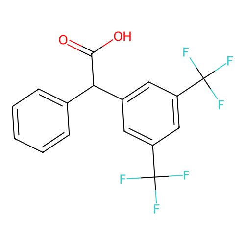 2-(3,5-Bis(trifluoromethyl)phenyl)-2-phenylacetic acid structure