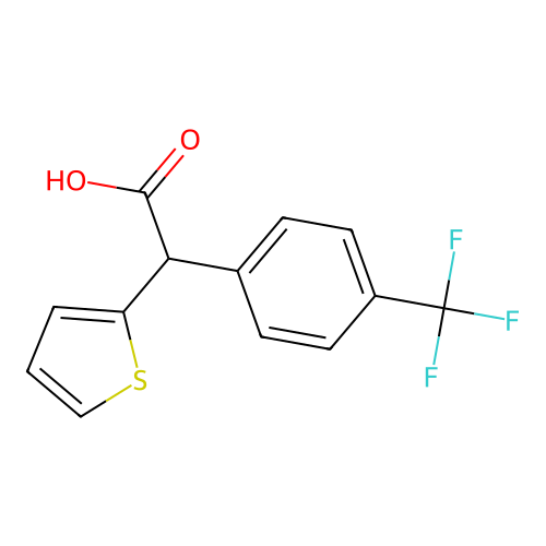 2-(2-Thienyl)-2-[4-(Trifluoromethyl)Phenyl]Acetic Acid structure