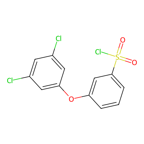 [3-(3,5-Dichlorophenoxy)phenyl]sulfonyl chloride structure