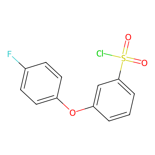 3-(4-fluorophenoxy)benzenesulfonyl Chloride structure