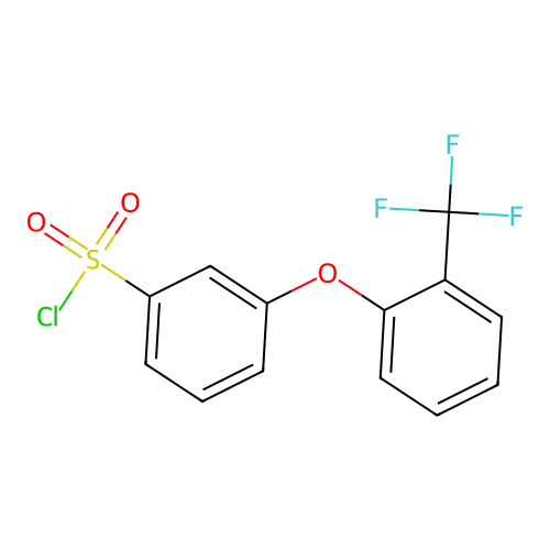 3-[2-(trifluoromethyl)phenoxy]benzenesulfonyl Chloride structure