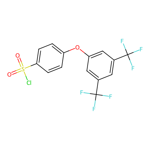 4-[3,5-bis(trifluoromethyl)phenoxy]benzenesulfonyl Chloride structure