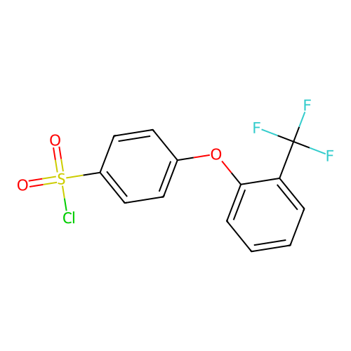4-[2-(trifluoromethyl)phenoxy]benzenesulfonyl Chloride structure