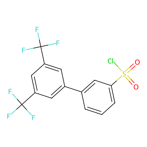 3-[3,5-bis(trifluoromethyl)phenyl]benzenesulfonyl Chloride structure