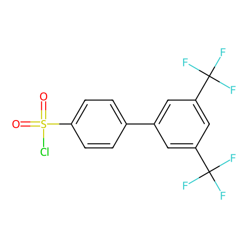 4-[3,5-bis(trifluoromethyl)phenyl]benzenesulfonyl Chloride structure