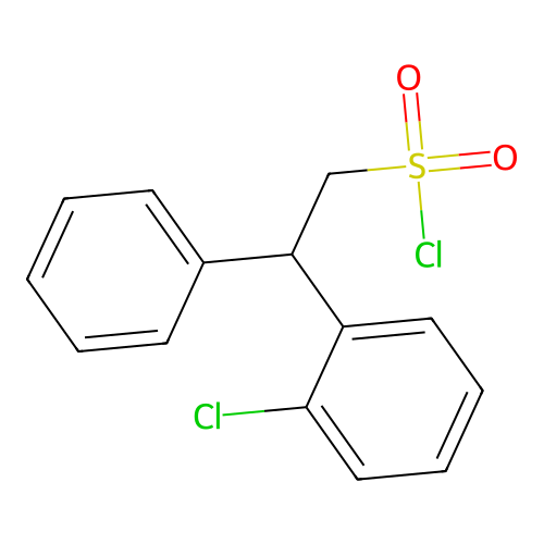 2-(2-Chlorophenyl)-2-phenylethylsulfonyl chloride structure