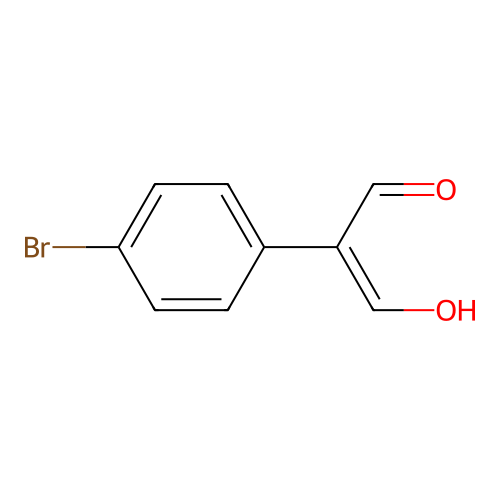 2-(4-Bromo-phenyl)-3-hydroxy-propenal structure
