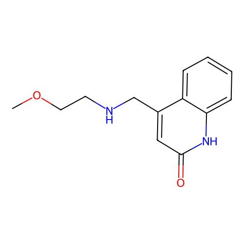 4-{[(2-Methoxyethyl)amino]methyl}quinolin-2-ol structure