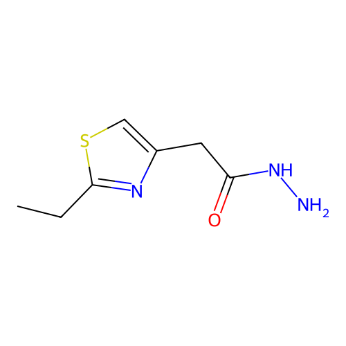 2-(2-Ethyl-1,3-thiazol-4-yl)acetohydrazide structure