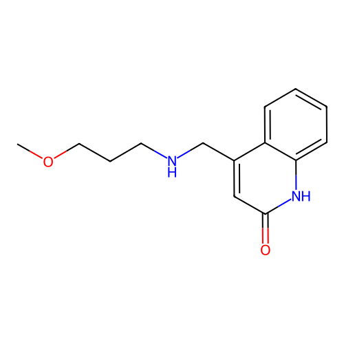 4-{[(3-Methoxypropyl)amino]methyl}quinolin-2-ol structure