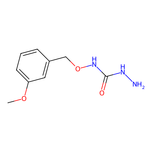 N-[(3-methoxybenzyl)oxy]-1-hydrazinecarboxamide structure