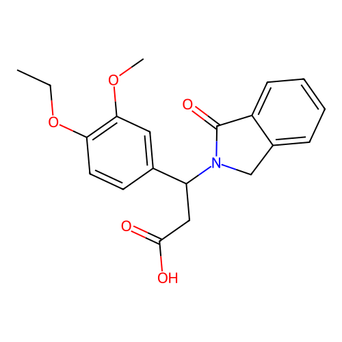 3-(4-ethoxy-3-methoxyphenyl)-3-(1-oxo-1,3-dihydro-2H-isoindol-2-yl)propanoic acid structure