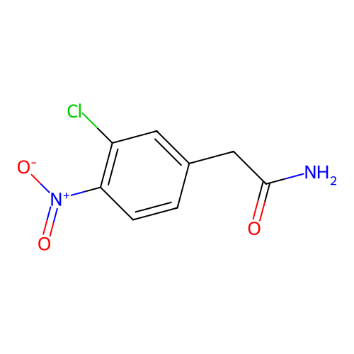 3-氯-4-硝基苯基乙酰胺 structure