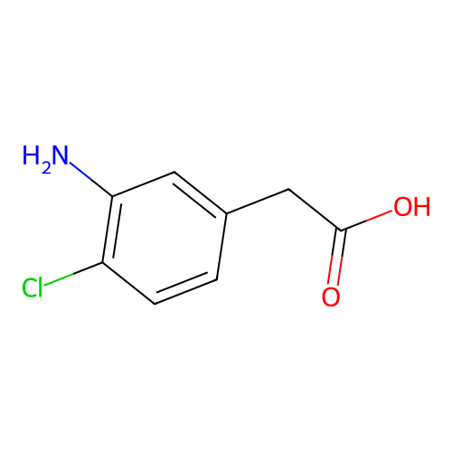 2-(3-Amino-4-chlorophenyl)acetic acid structure