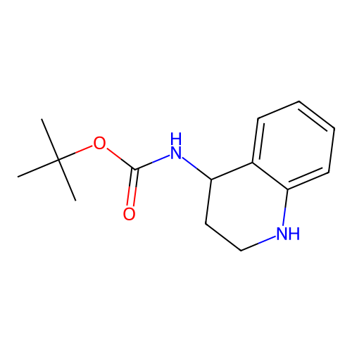 tert-Butyl 1,2,3,4-tetrahydroquinolin-4-ylcarbamate structure