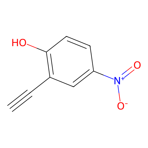 2-Ethynyl-4-nitrophenol structure