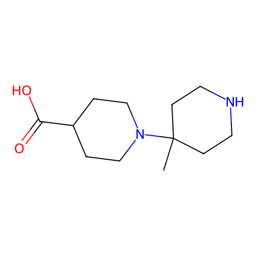 4'-Methyl[1,4'-bipiperidine]-4-carboxylic acid structure