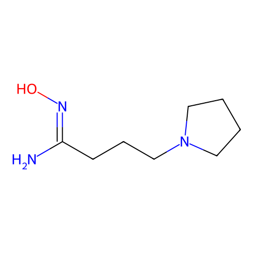 N'-hydroxy-4-pyrrolidin-1-ylbutanimidamide structure