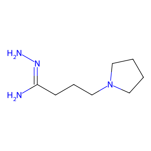 N'-amino-4-pyrrolidin-1-ylbutanimidamide structure