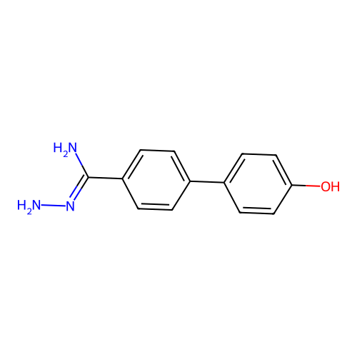 N'-amino-4-(4-hydroxyphenyl)benzenecarboximidamide structure