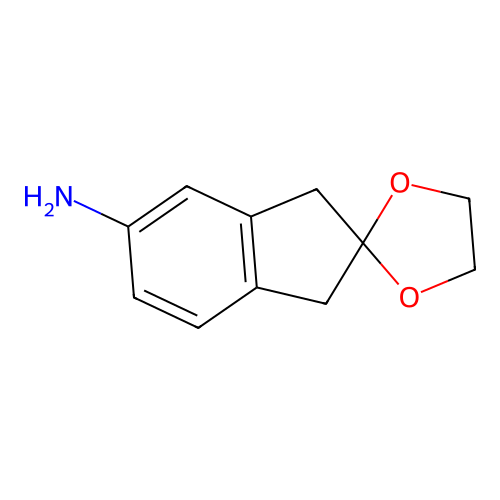 5-Amino-indan-2-one 1,2-ethanediol ketal structure