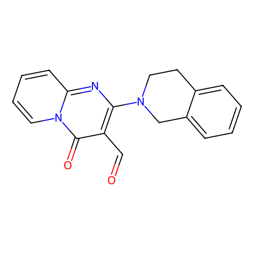 2-(3,4-Dihydro-2(1H)-isoquinolinyl)-4-oxo-4H-pyrido[1,2-a]pyrimidine-3-carboxaldehyde structure
