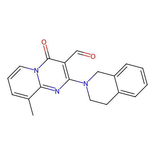 2-(3,4-Dihydro-2(1H)-isoquinolinyl)-9-methyl-4-oxo-4H-pyrido[1,2-a]pyrimidine-3-carboxaldehyde structure