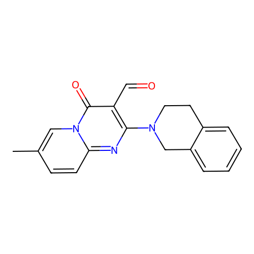 2-(3,4-dihydroisoquinolin-2(1H)-yl)-7-methyl-4-oxo-4H-pyrido[1,2-a]pyrimidine-3-carbaldehyde structure