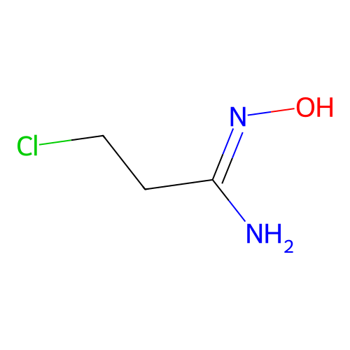 3-Chloro-N-hydroxy-propanimidamide structure