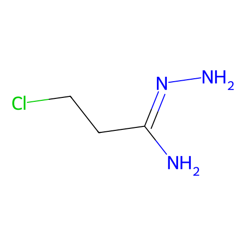 N'-amino-3-chloropropanimidamide structure