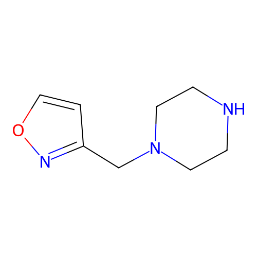 1-(1,2-Oxazol-3-ylmethyl)piperazine structure