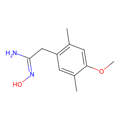 N-Hydroxy-2-(4-methoxy-2,5-dimethyl-phenyl)-acetamidine structure