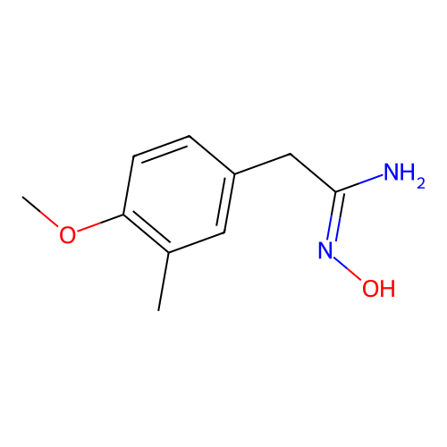 N-Hydroxy-2-(4-methoxy-3-methyl-phenyl)-acetamidine structure