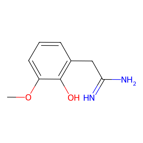 2-(2-Hydroxy-3-methoxyphenyl)ethanimidamide structure