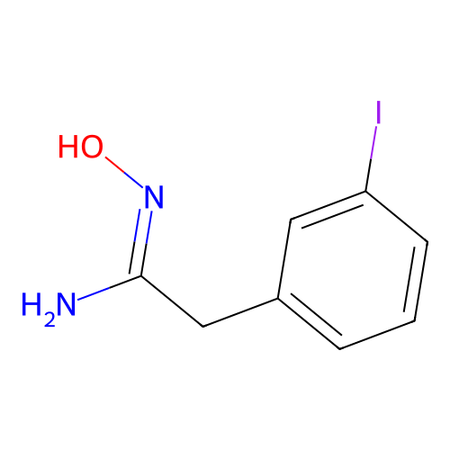 N-Hydroxy-2-(3-iodo-phenyl)-acetamidine structure
