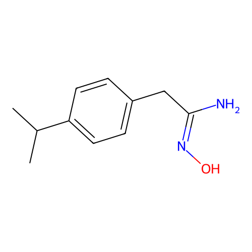 N-Hydroxy-2-(4-isopropyl-phenyl)-acetamidine structure