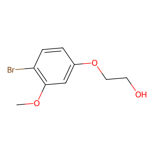 2-(4-Bromo-3-methoxyphenyl)oxy-ethanol structure