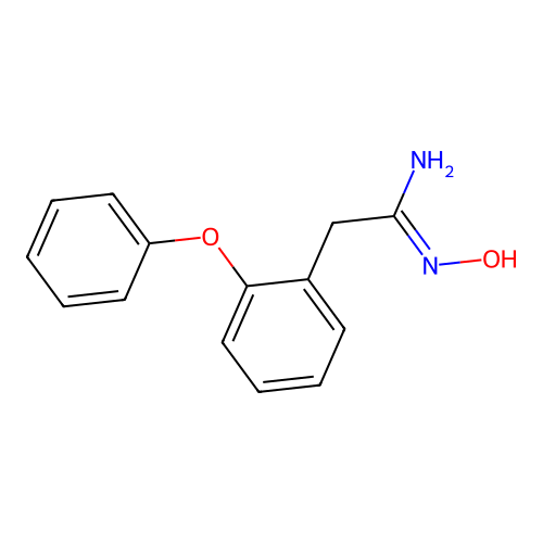 N'-hydroxy-2-(2-phenoxyphenyl)ethanimidamide structure
