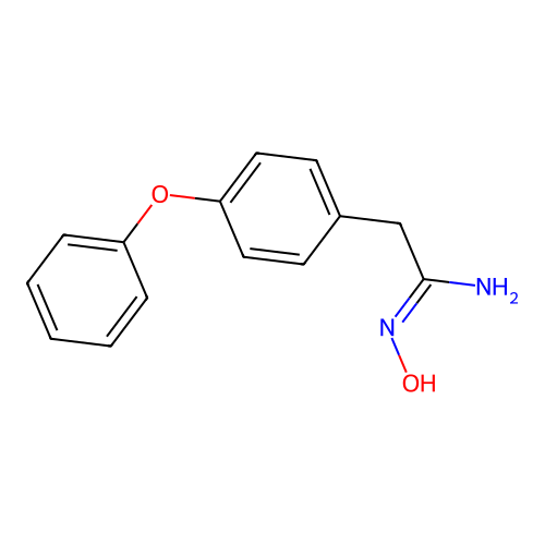 N-Hydroxy-2-(4-phenoxy-phenyl)-acetamidine structure