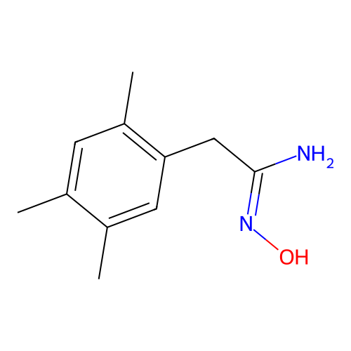 N-Hydroxy-2-(2,4,5-trimethyl-phenyl)-acetamidine structure