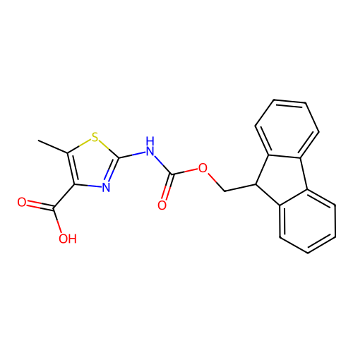 FMOC-2-AMINO-5-METHYLTHIAZOLE-4-CARBOXYLICACID structure