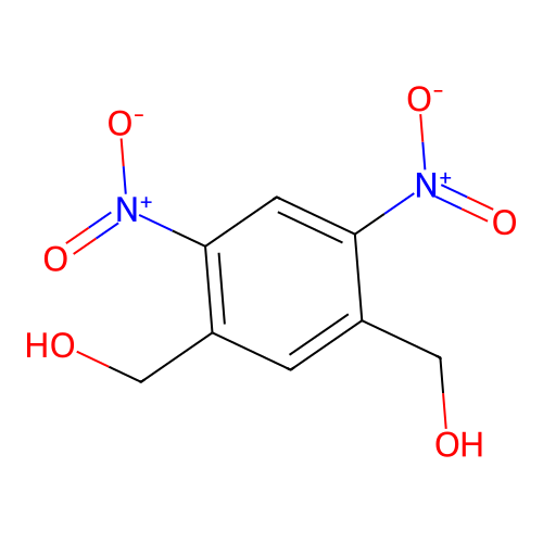 [5-(Hydroxymethyl)-2,4-dinitrophenyl]methanol structure