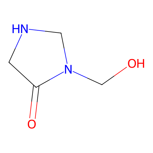 3-(Hydroxymethyl)imidazolidin-4-one structure